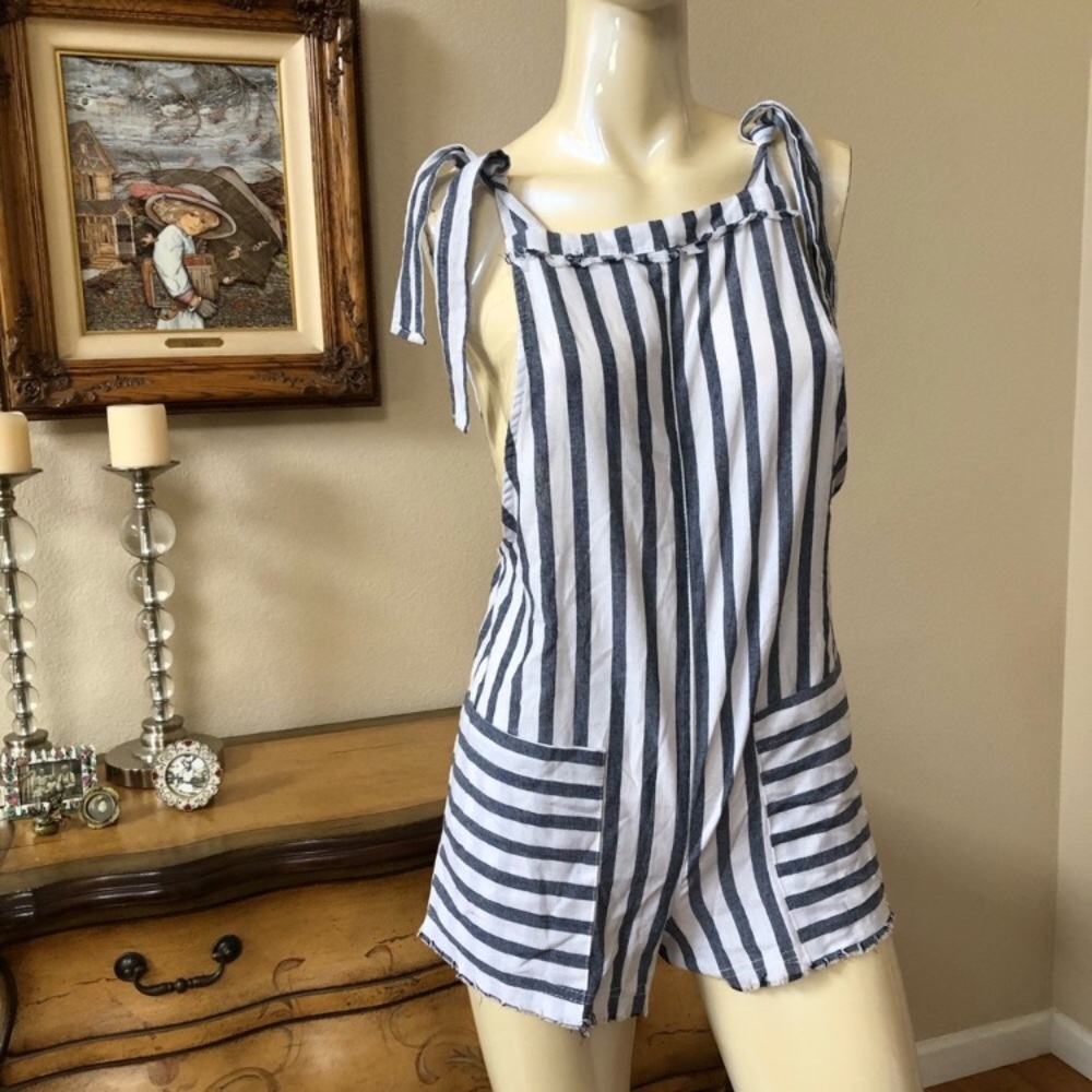 Sold on Mercari! striped romper - Picture 1 of 2